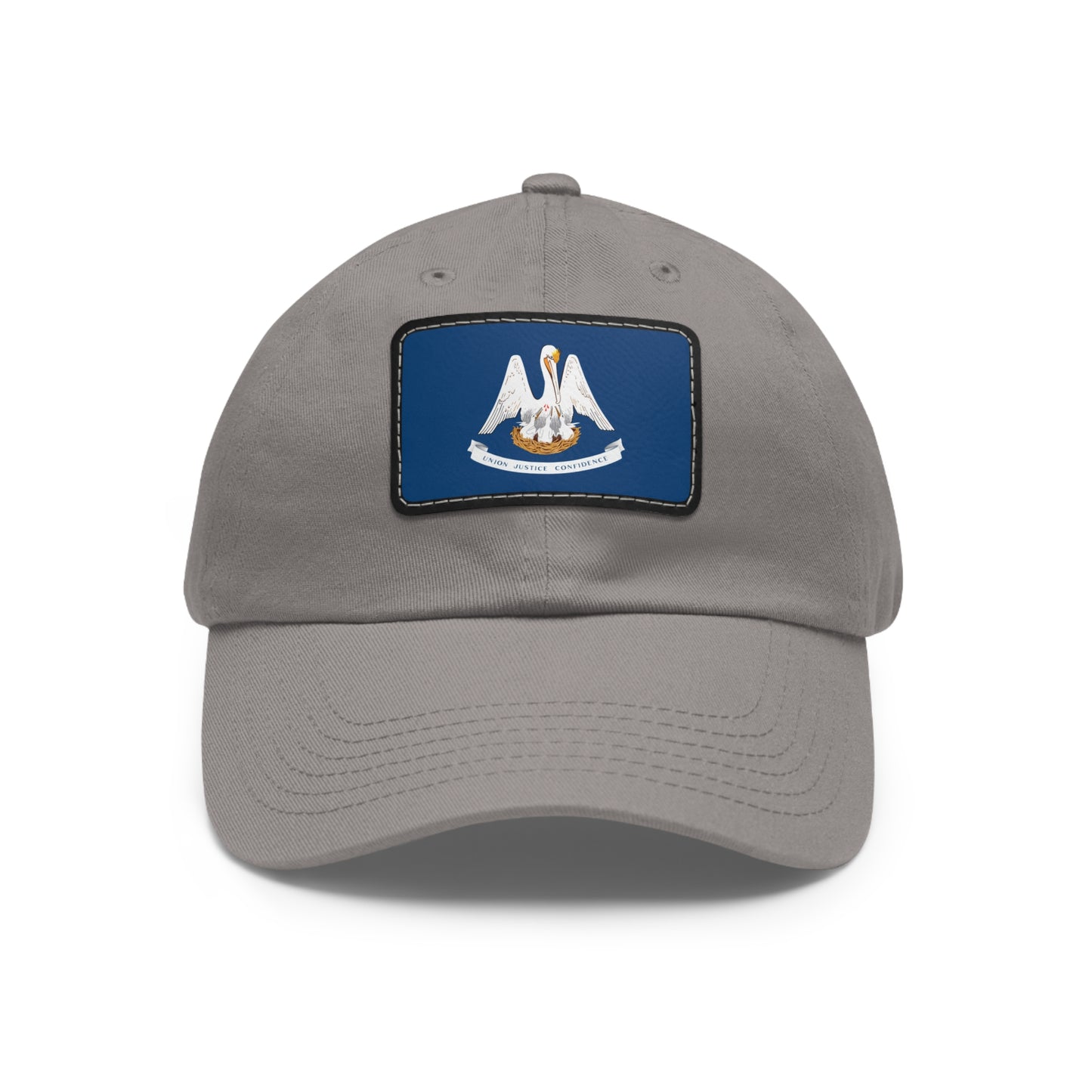 Flag Village USA Louisiana State Flag Hat Cap with Leather Patch