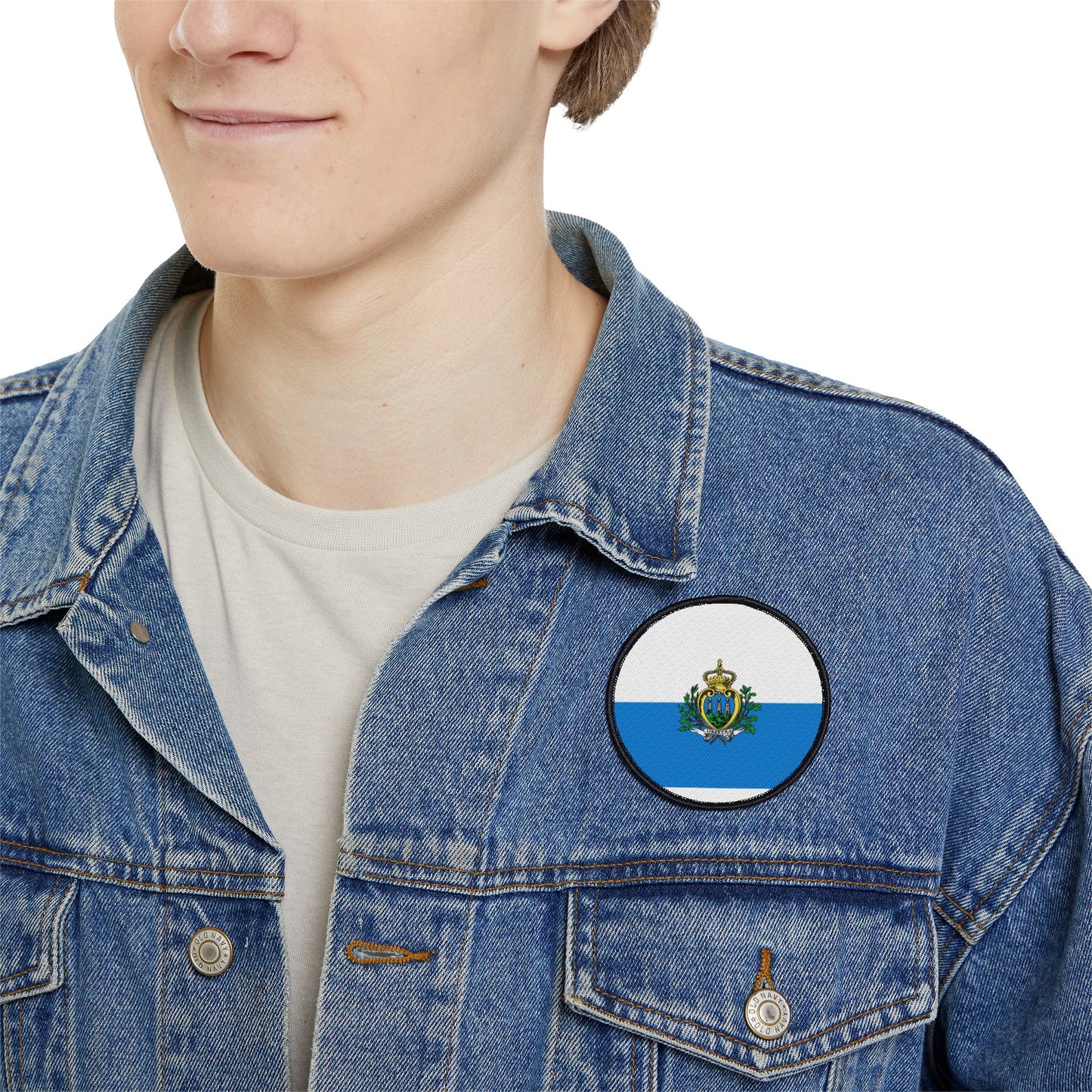 Flag Village San Marino Flag Embroidery Iron-On Patches