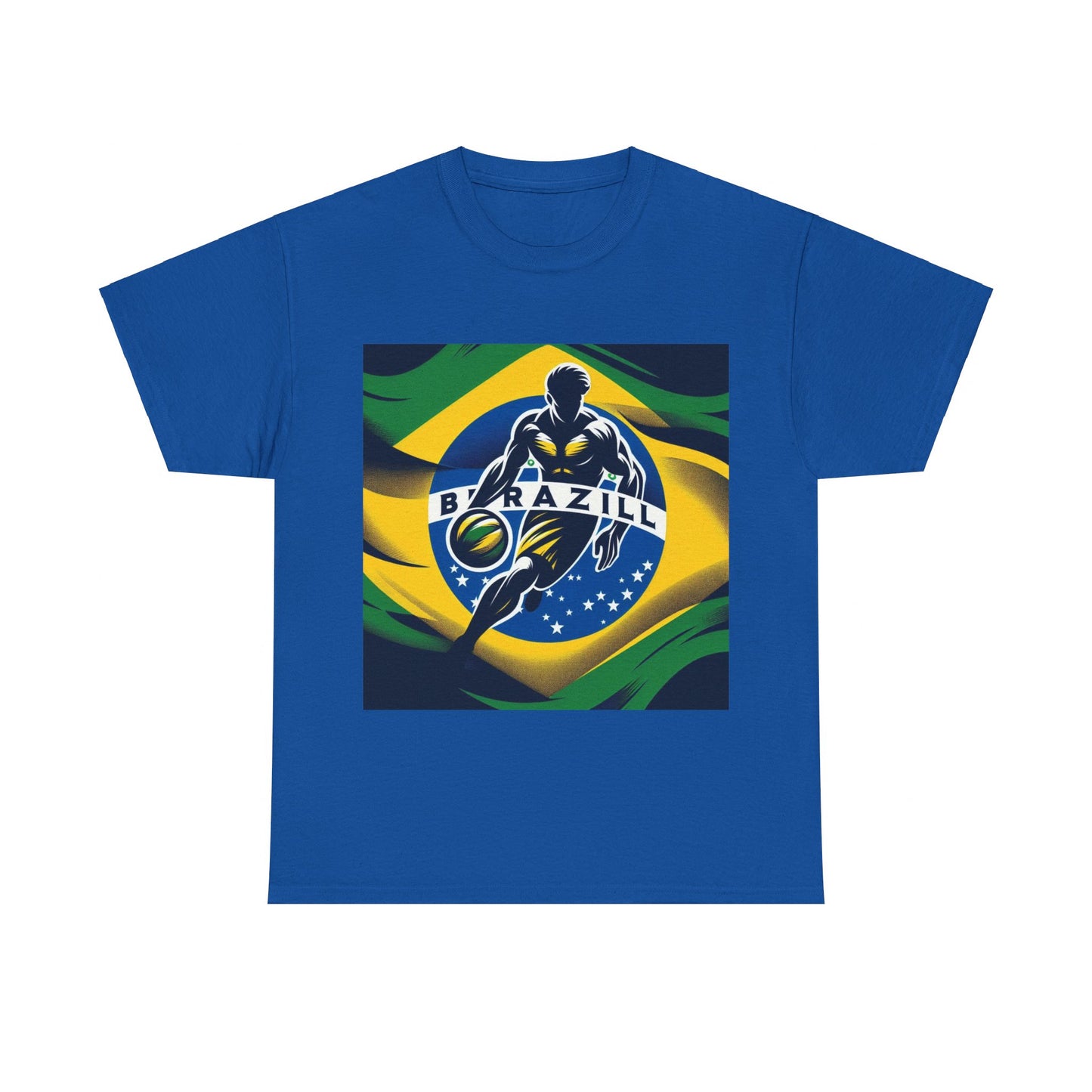 Flag Village Brazil Sporting Flag T-SHIRT Heavy Cotton Tee BRA0014