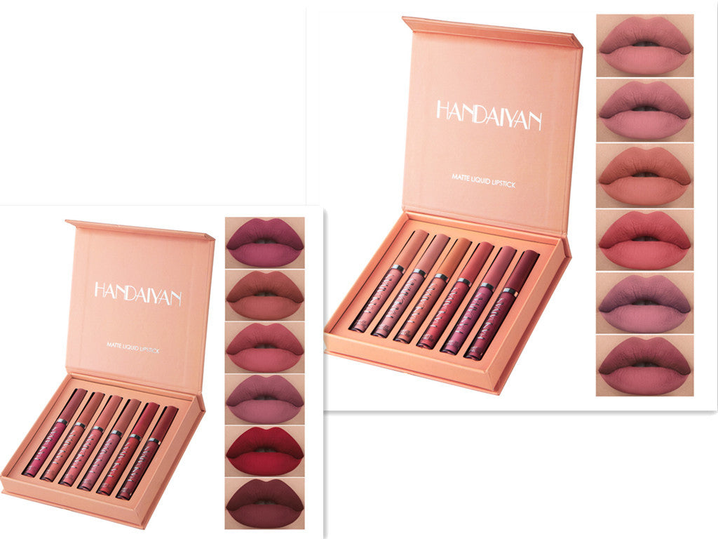 Flag Village Non-sticky cup matte liquid lipstick set gift box