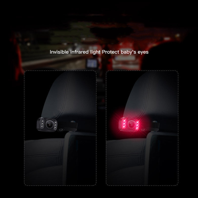 Flag Village Auto Tools In-car Baby Monitoring 5-inch AHD High-definition Car Monitor Infrared Camera