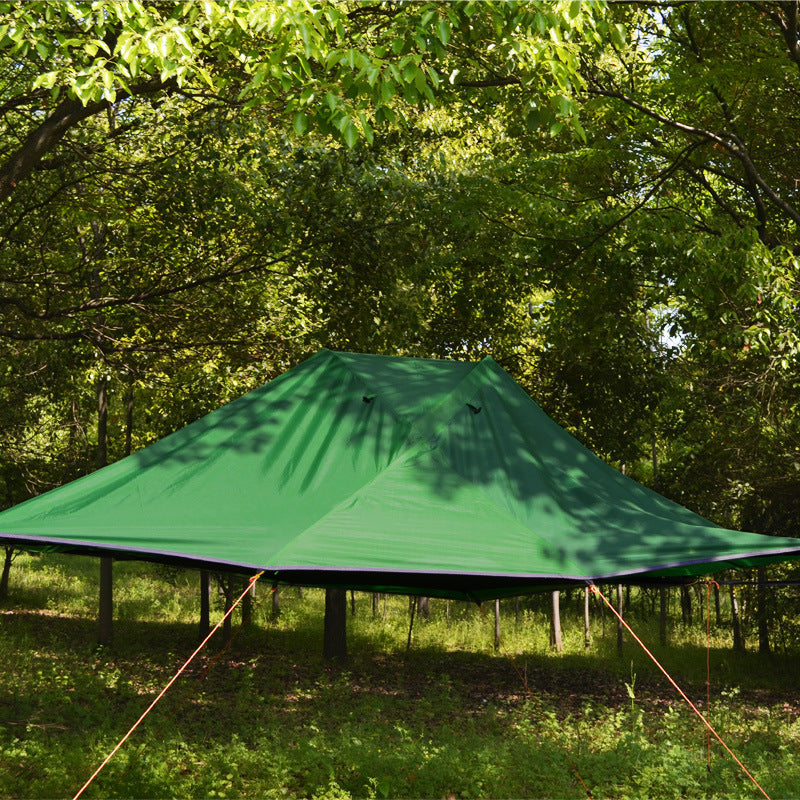 Flag Village Self-Driving Tour Camping Hammock Mosquito Net Suspended Tent Aluminum Pole Waterproof Ultralight Hanging Tree Tent