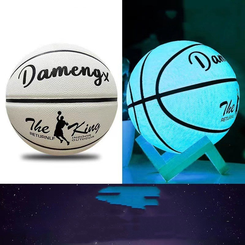 Flag Village Luminous Luminous Basketball PU Soft Leather Outdoor Wear-resistant And Non-slip