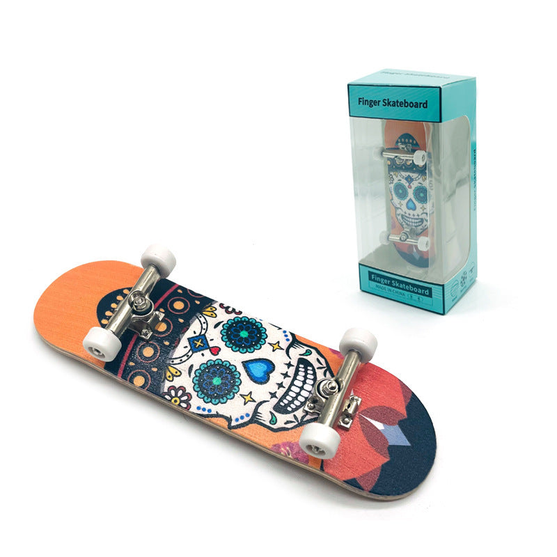 Flag Village Professional Finger Skateboards DIY Toys Skate Park Tech Parts Deck Stunt Metal Bracket Bearing Wheel Tabletop Toys Gifts