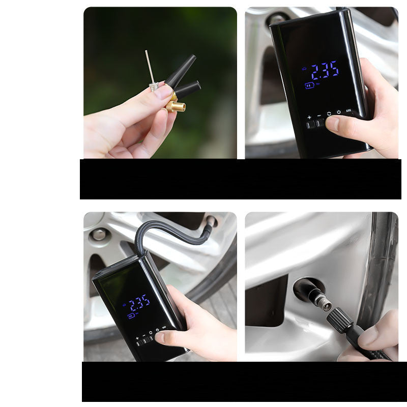 Flag Village Auto Tools Car Mini Portable Electric Smart Wireless Digital Inflator