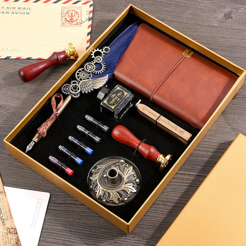 Flag Village Retro Notebook Gift Box Set For Boys And Girls