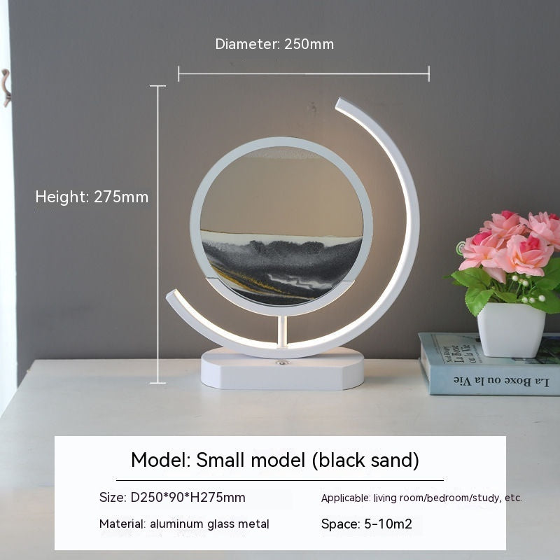 Flag Village High-end Business Gifts Quicksand Painting 3D Living Room Decorations Lights Creative Lamp Led Lights