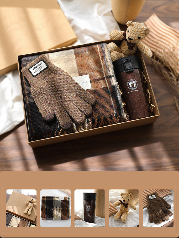 Flag Village Men's Practical Scarf Gift Box Set