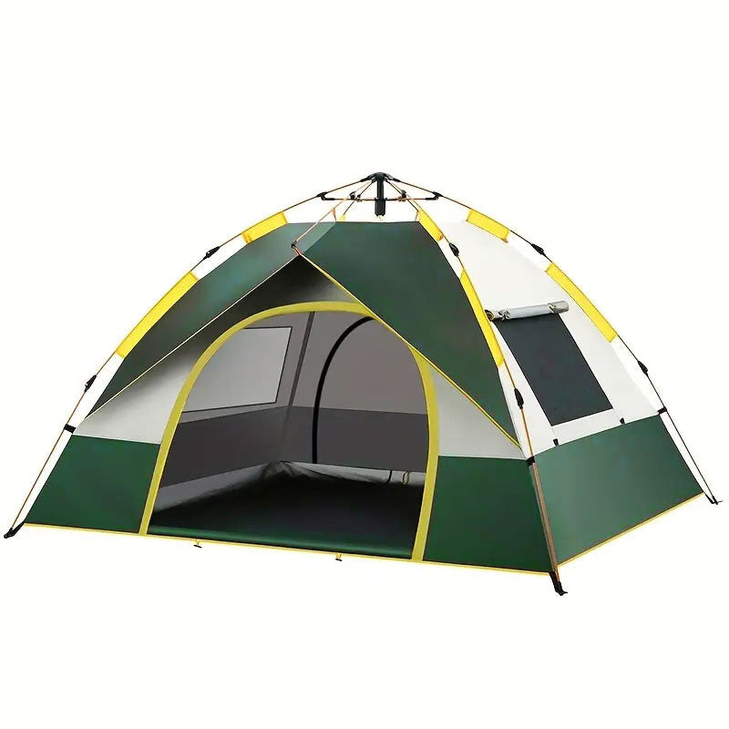 Flag Village Tent Outdoor Camping 3-4 People Automatic Quickly Open