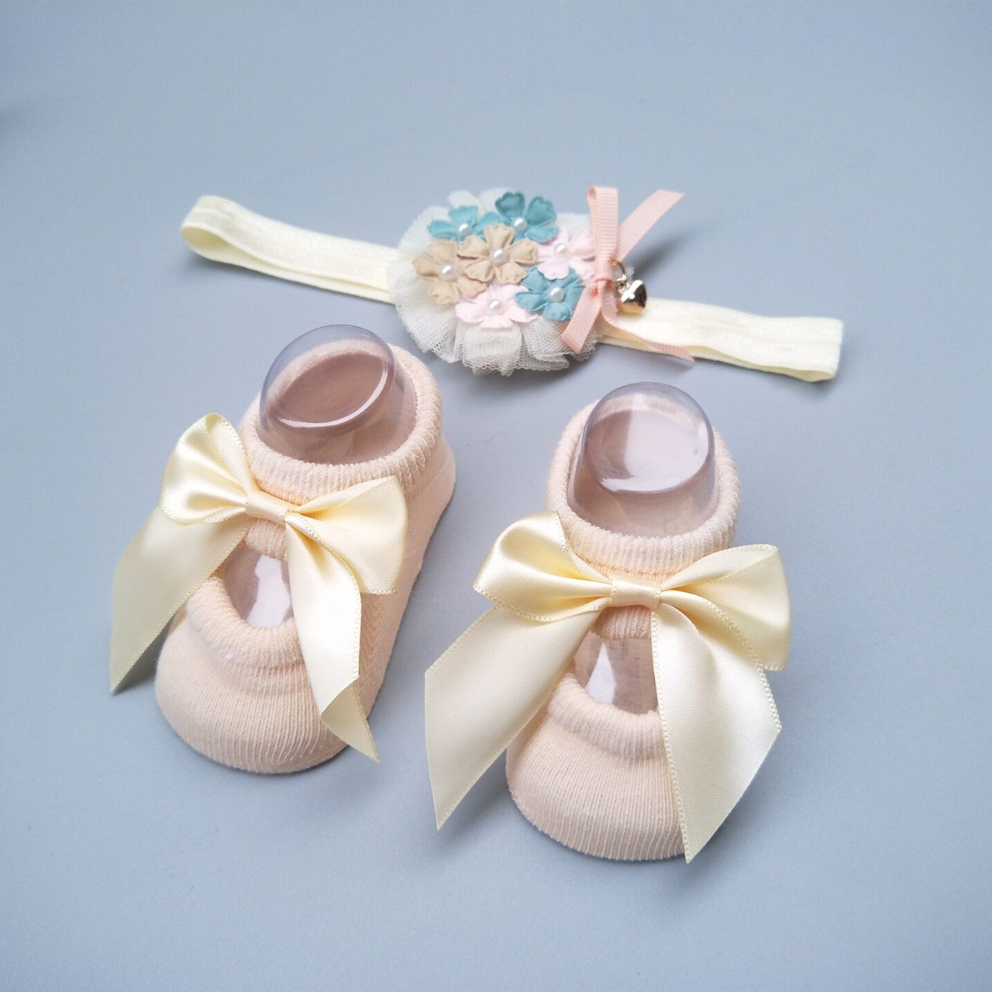 Flag Village New Baby Girl Socks Headband Gift Box