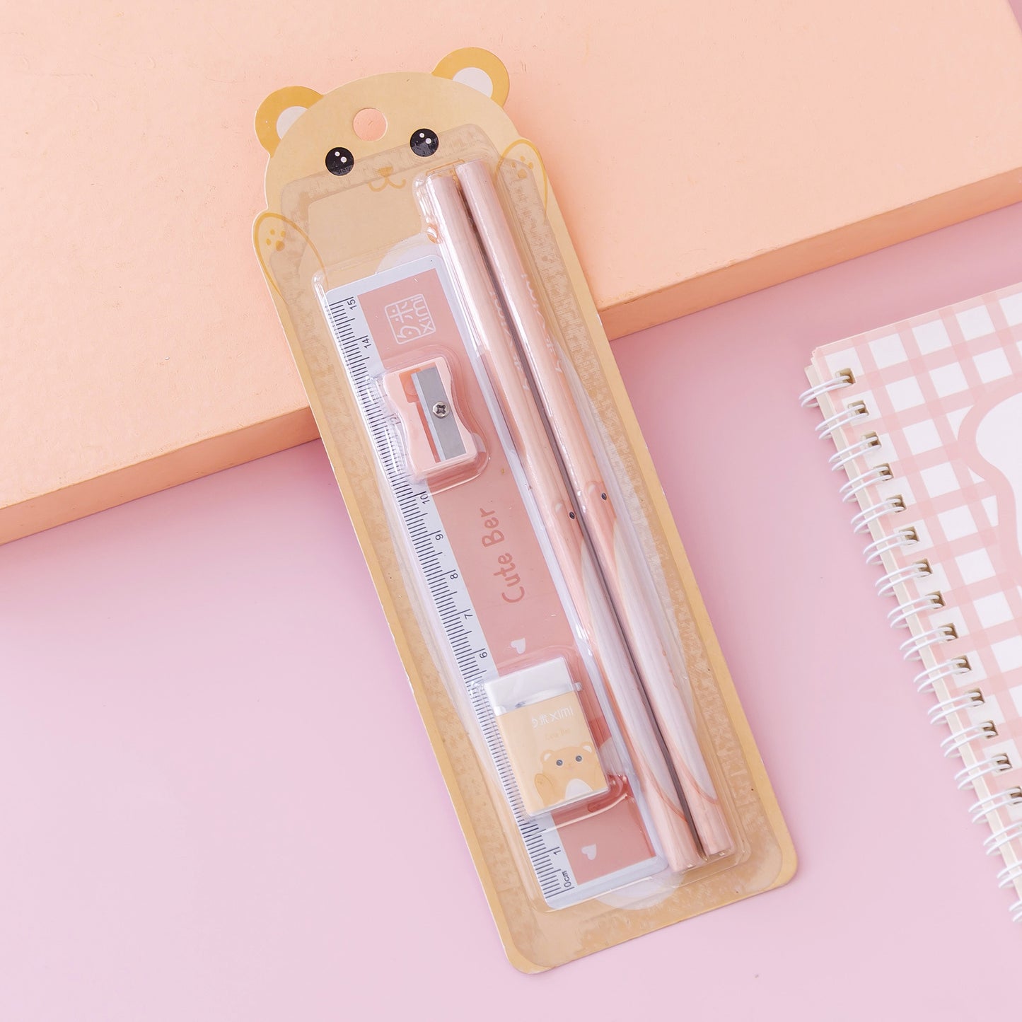 Flag Village Girl School Supplies Set Gift Box Gift Bag Primary School Pupil Pencil Stationery