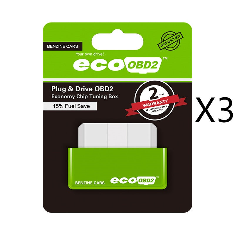 Flag Village Auto Tools Plug And Play ECOOBD2 Gasoline Car Fuel Economy ECO OBD2 Driver