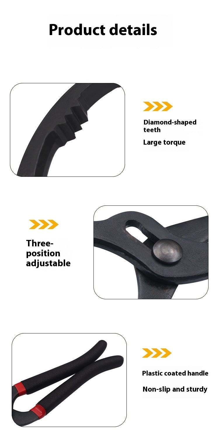 Flag Village Auto Tools Auto Repair Auto Maintenance Tools Oil Filter Wrench Disassembly Tool Clamp Filter Oil Filter Wrench