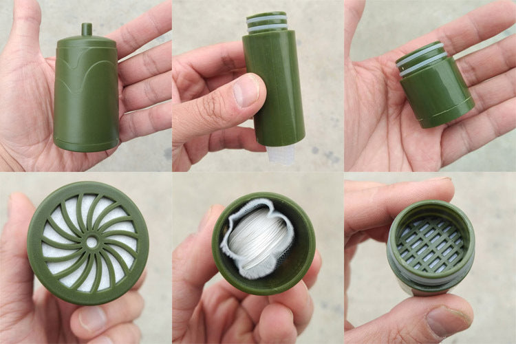 Flag Village Multistage Outdoor Water Purifier for Emergency Camping Wilderness Survival