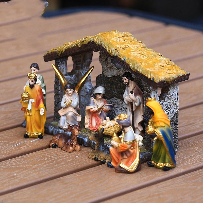 Flag Village Resin Crafts For Holiday Christmas Gifts