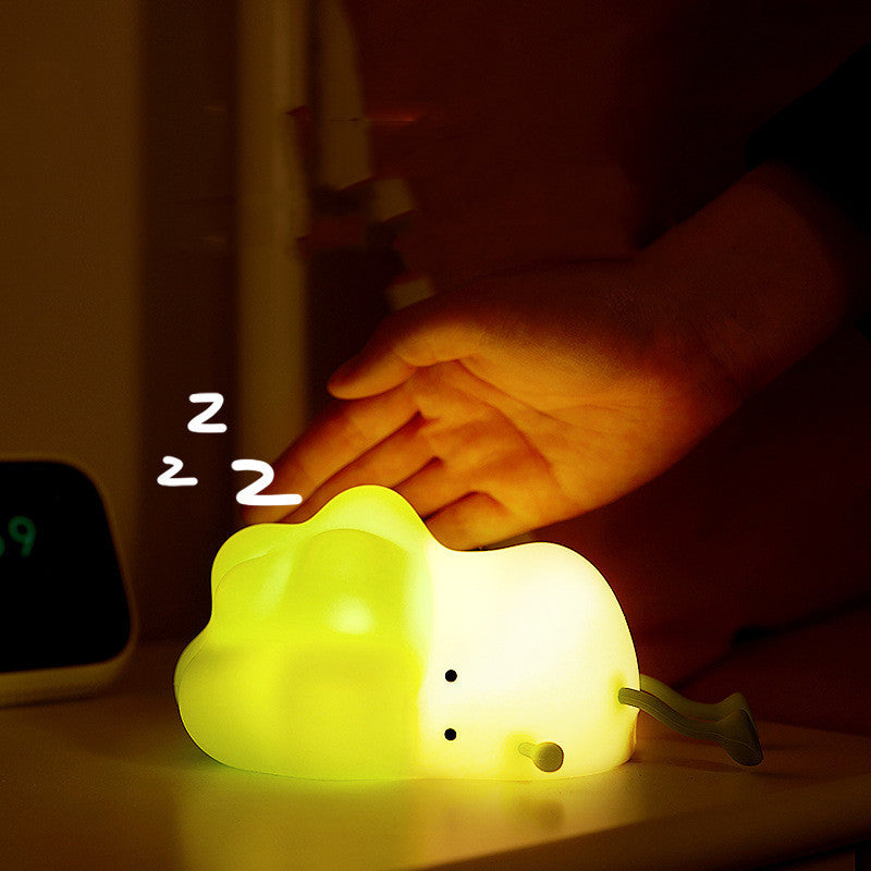 Flag Village Cabbage Night Light USB Rechargeable Silicone LED Lamp For Kid Birthday Gifts Bedroom Room Decor Nightlights