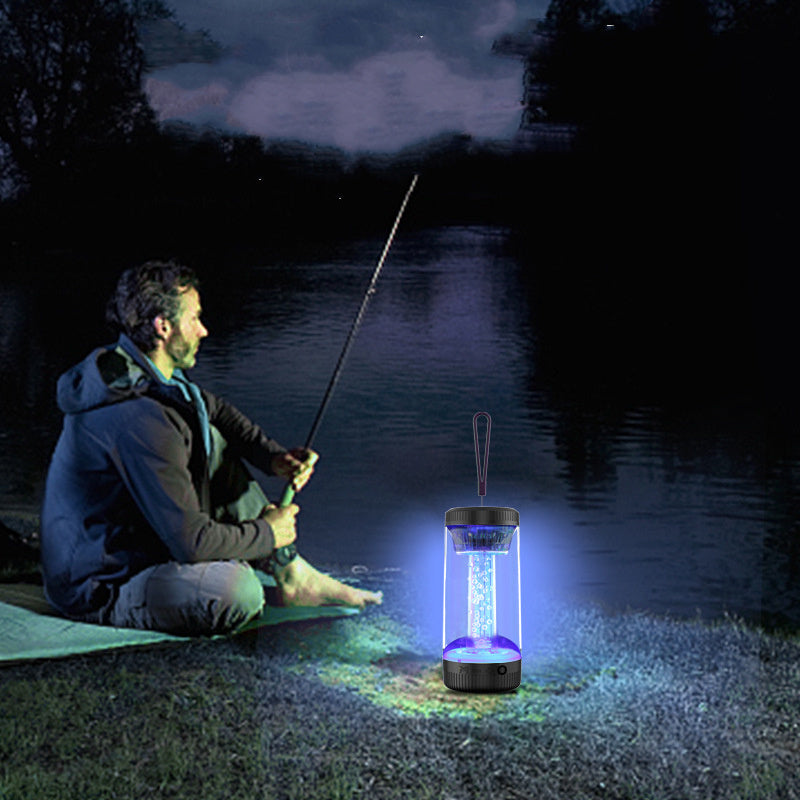 Flag Village Outdoor Portable Camping Light Led Colorful Wireless Bluetooth Speaker