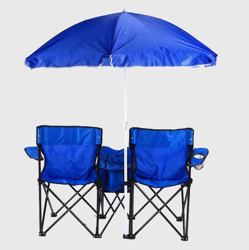 Flag Village Outdoor Double Portable Camping Folding Chair