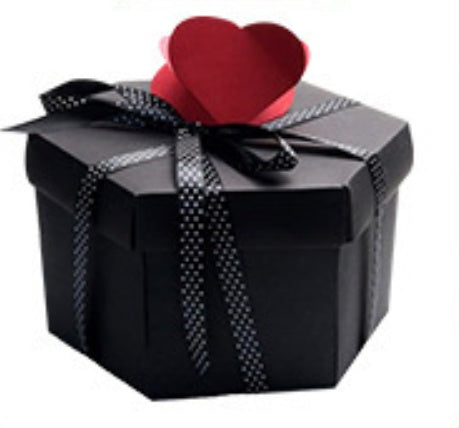 Flag Village New Hexagonal Surprise Explosion Box Gift Packaging
