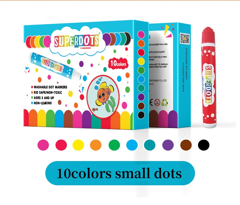 Flag Village Children's Graffiti Painting Stationery Coloring Early Education Gift Box