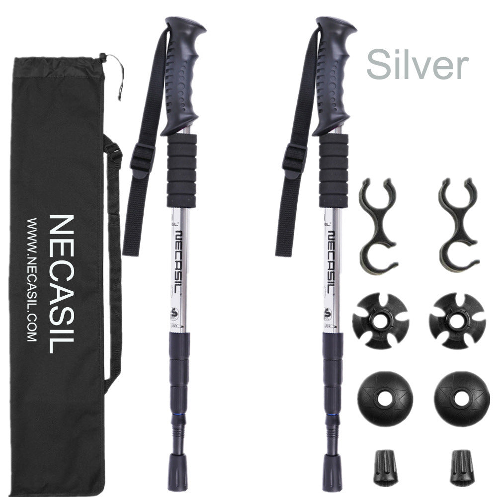 Flag Village Newcastle Four-section Trekking Straight Trekking Poles