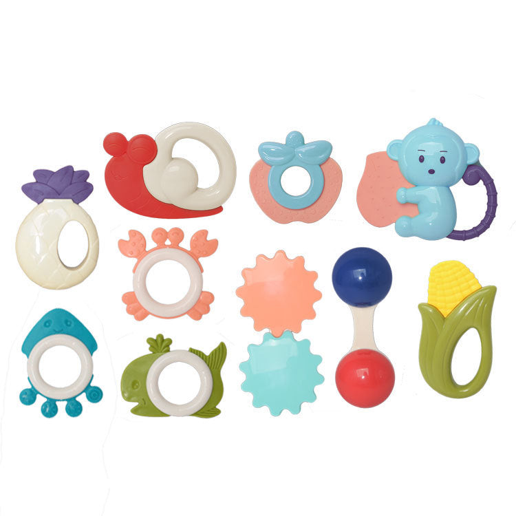Flag Village Baby Rattle 10 Piece Set, Hand Rattle Gift Box Set