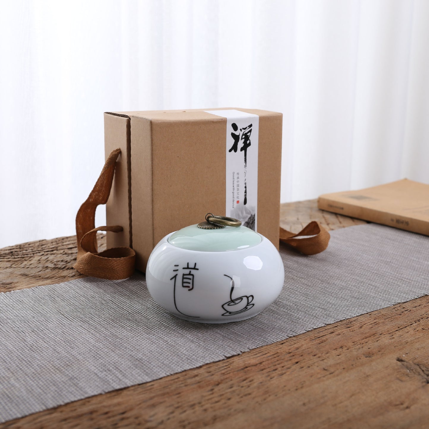 Flag Village Small Ceramic Tea Cans Business Wedding Gifts