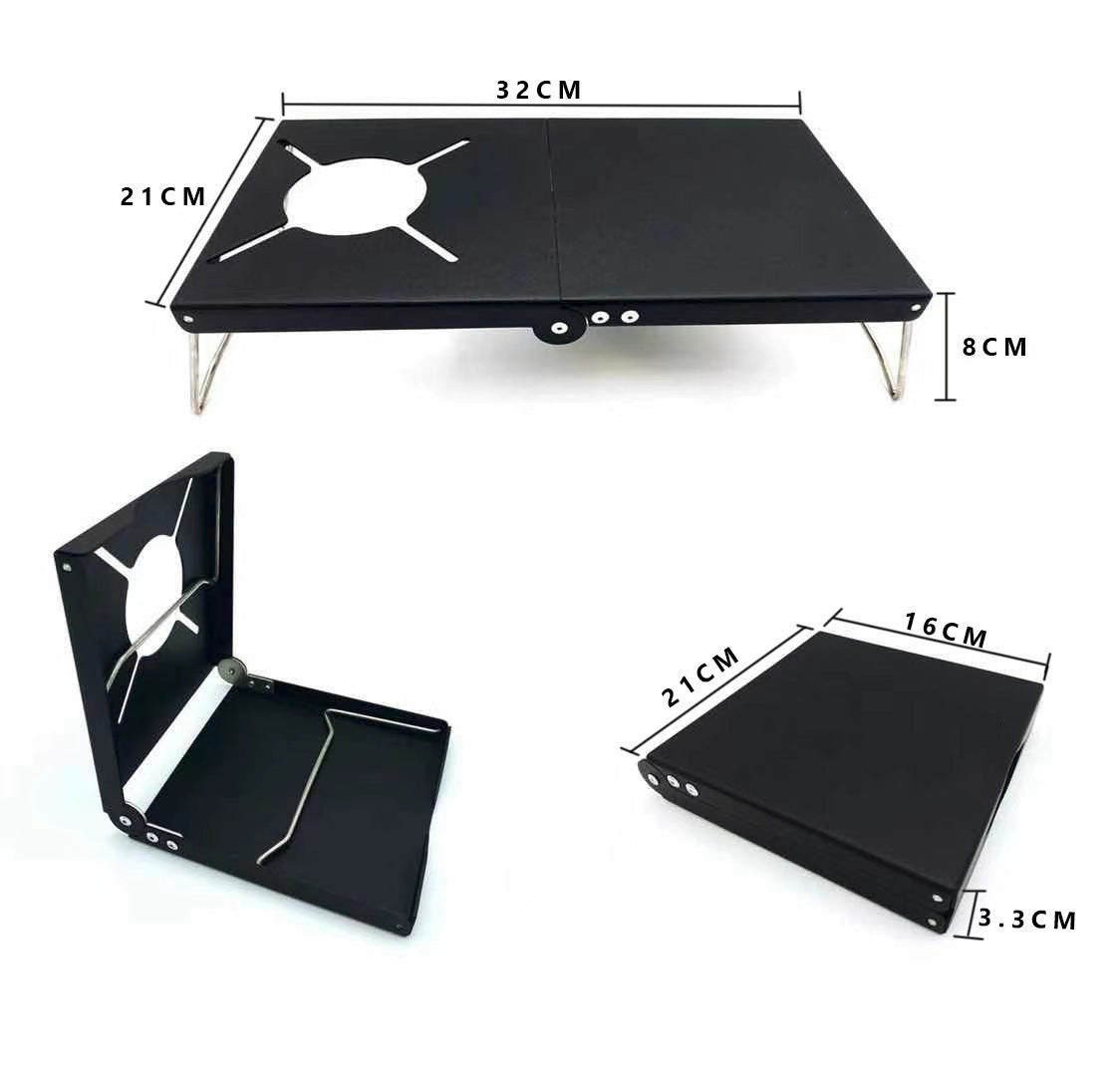 Flag Village Folding Japanese Style Insulated Table Camping Stove Holder