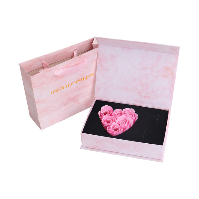 Flag Village Mothers Day Rose Gift Box Soap Flower Artificial Rose Window