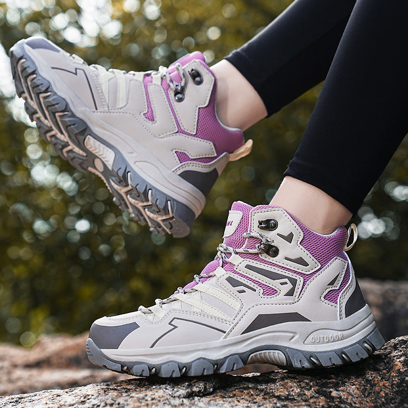 Flag Village Hiking Same High-top Outdoor Shoes Sneaker