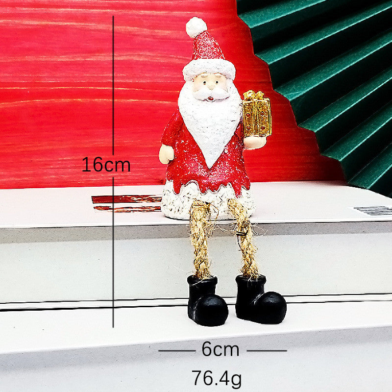 Flag Village Christmas Gifts Resin Christmas Snowman Night Light Decoration Christmas Gifts Crafts