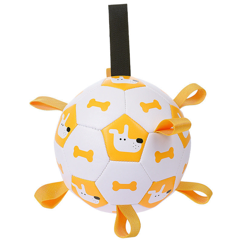 Flag Village Pet Interactive Football Dog Outdoor Toy Molar Long Lasting