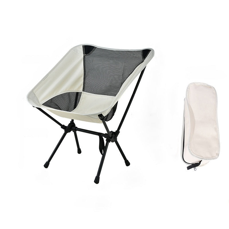 Flag Village Outdoor Folding Chair Portable Recliner Camping Chair Beach Chair