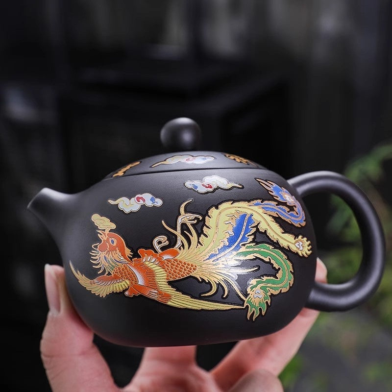 Flag Village Handmade Fengming Teapot Single Teapot Ceramic Household Tea Set Gift Box