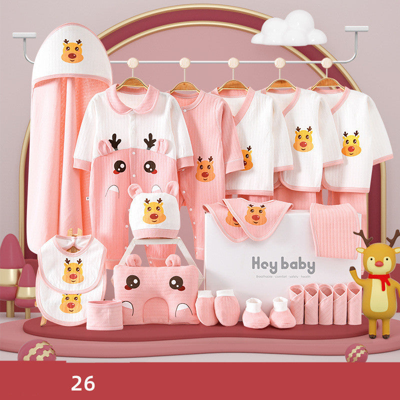 Flag Village Pure Cotton Baby Clothes Set Gift Box