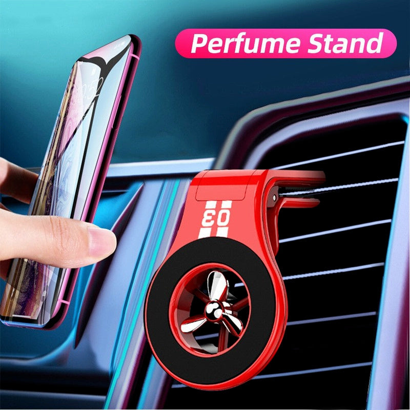 Flag Village Auto Tools Perfume Universal Air Vent Paddle Rotation Magnetic Stand Car Phone Holder