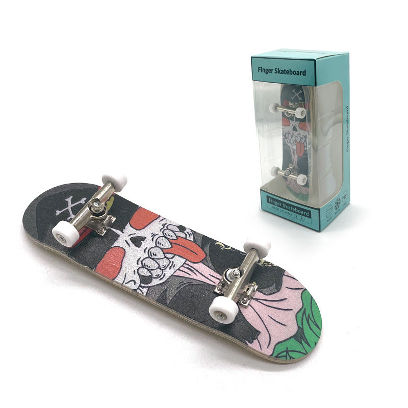 Flag Village Professional Finger Skateboards DIY Toys Skate Park Tech Parts Deck Stunt Metal Bracket Bearing Wheel Tabletop Toys Gifts