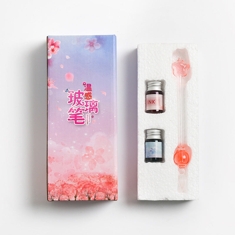 Flag Village Student Temperature Glass Pen Color Gift Box Set