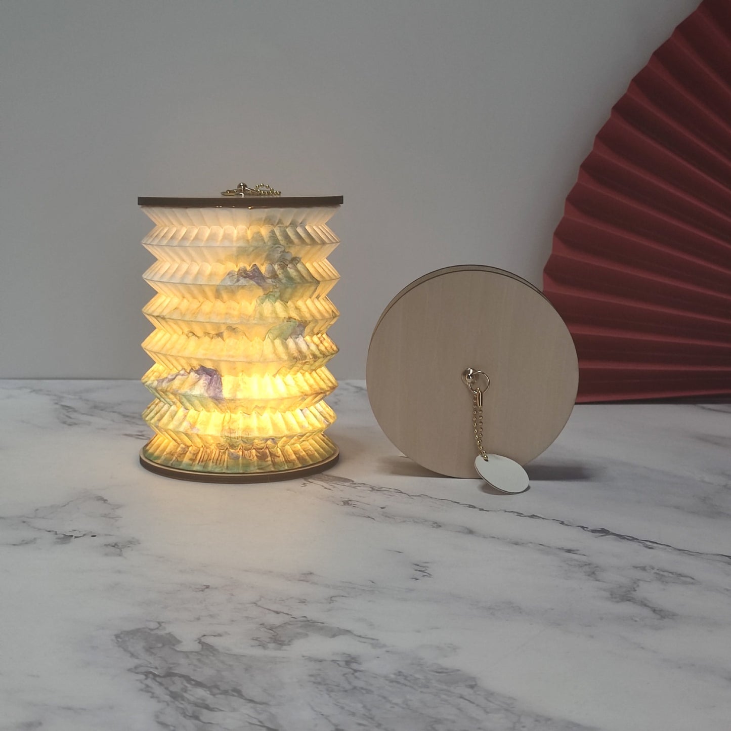 Flag Village Folding Small Lantern For Cultural And Creative Gifts