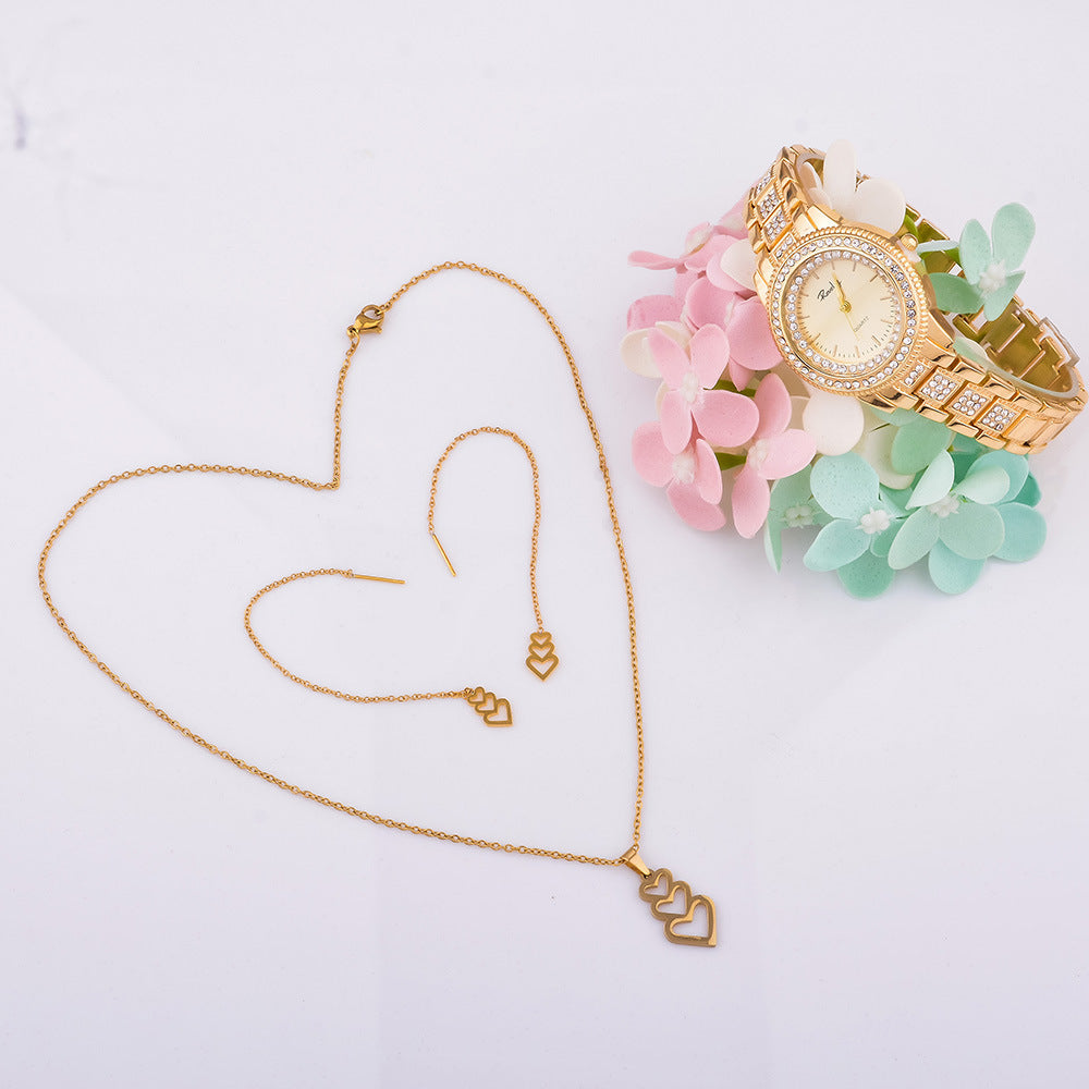 Flag Village Simple Exquisite Jewelry Watch Necklace Gift Box Jewelry