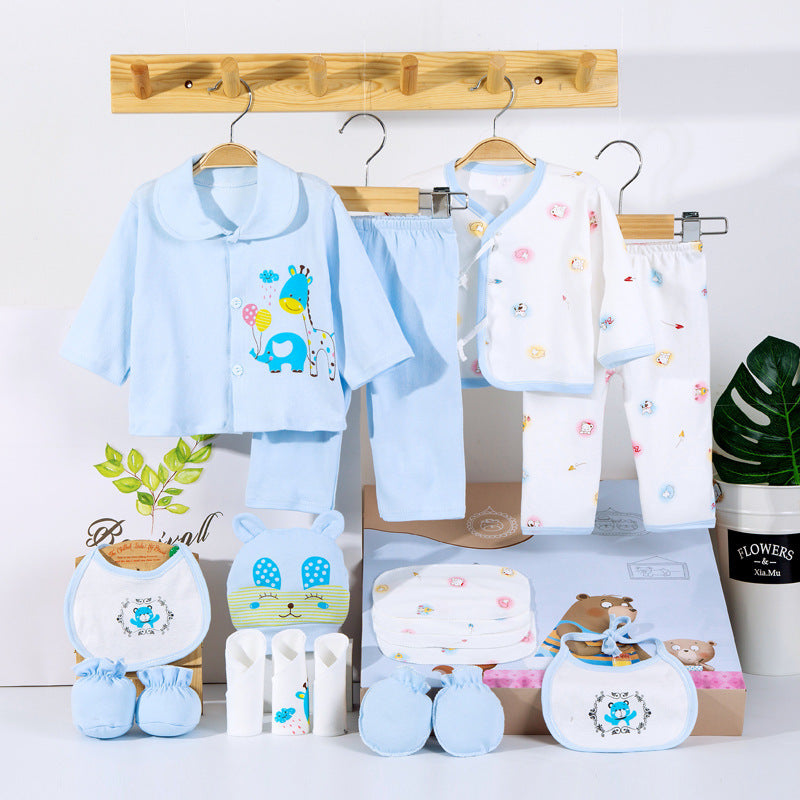 Flag Village 18 Piece Cotton Newborn Clothes Gift Box Set
