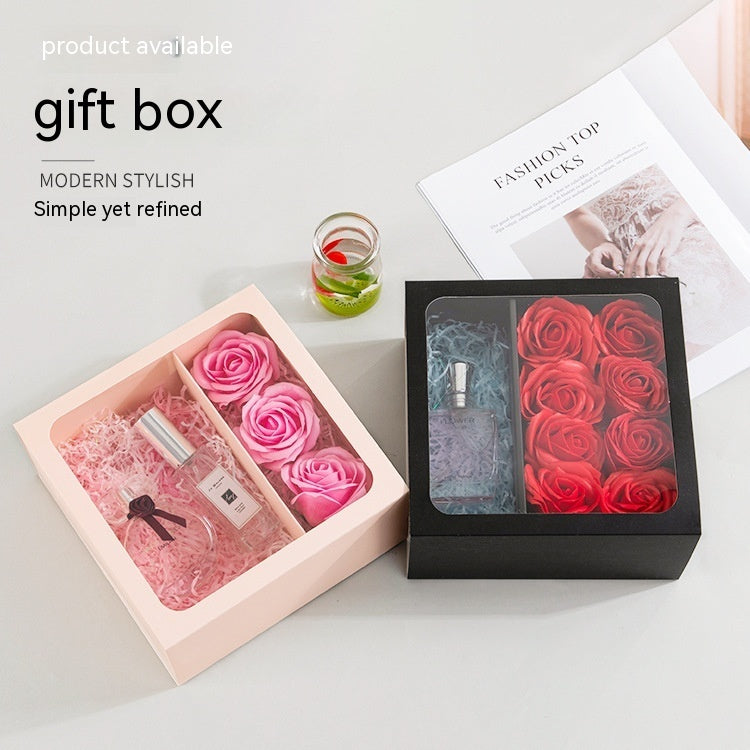 Flag Village Qixi Festival Gift Flowers Portable Flower Box