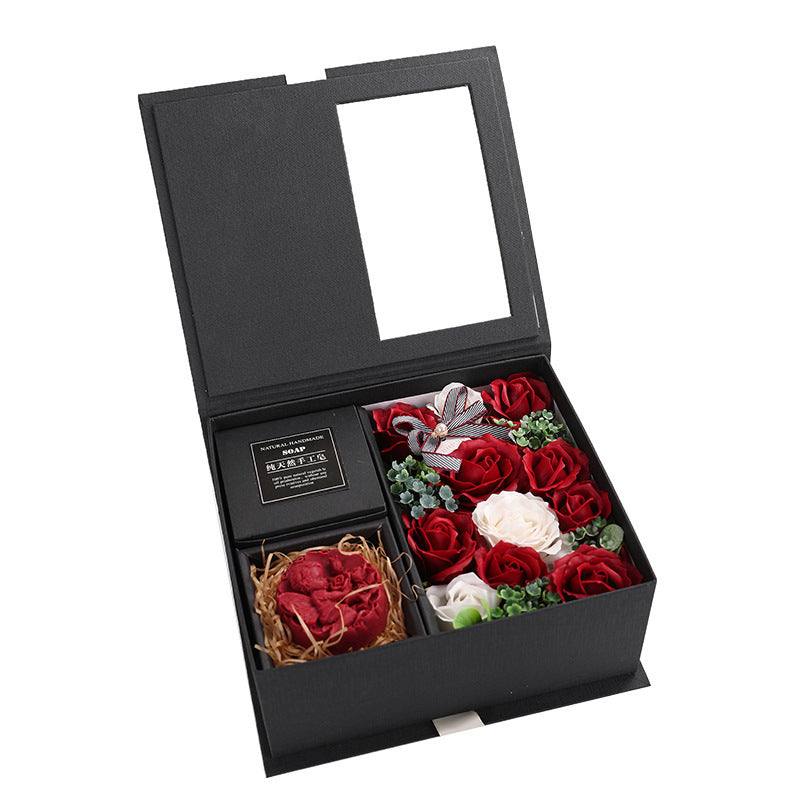 Flag Village Soap Flower Box Tanabata Valentine's Day Gift Creative Birthday Rose