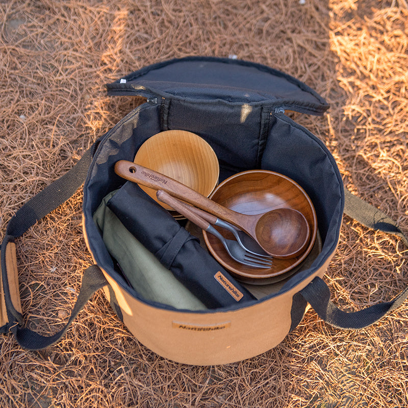 Flag Village Camping Bucket Travel Outdoor Gear Storage Bag