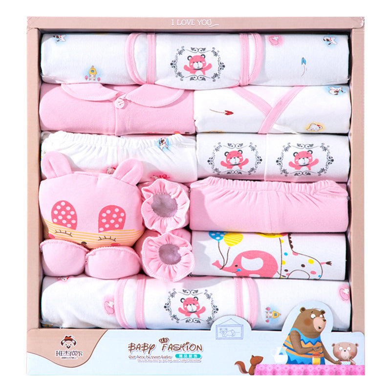 Flag Village 18 Piece Cotton Newborn Clothes Gift Box Set