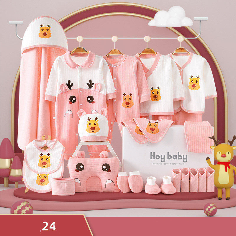 Flag Village Pure Cotton Baby Clothes Set Gift Box