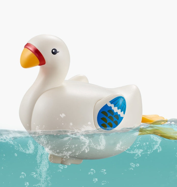 Flag Village Baby Bath Toys Cute Cartoon Goose Dolphin Swimming Wind-up Clockwork Infant Children Water Toys Gifts Kids Showering Toys