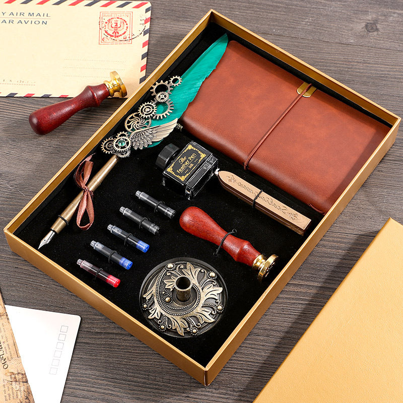 Flag Village Retro Notebook Gift Box Set For Boys And Girls