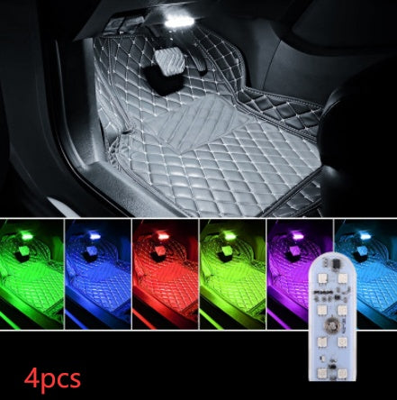 Flag Village Auto Tools Touch-sensitive Usb Charging Atmosphere Lamp In Car