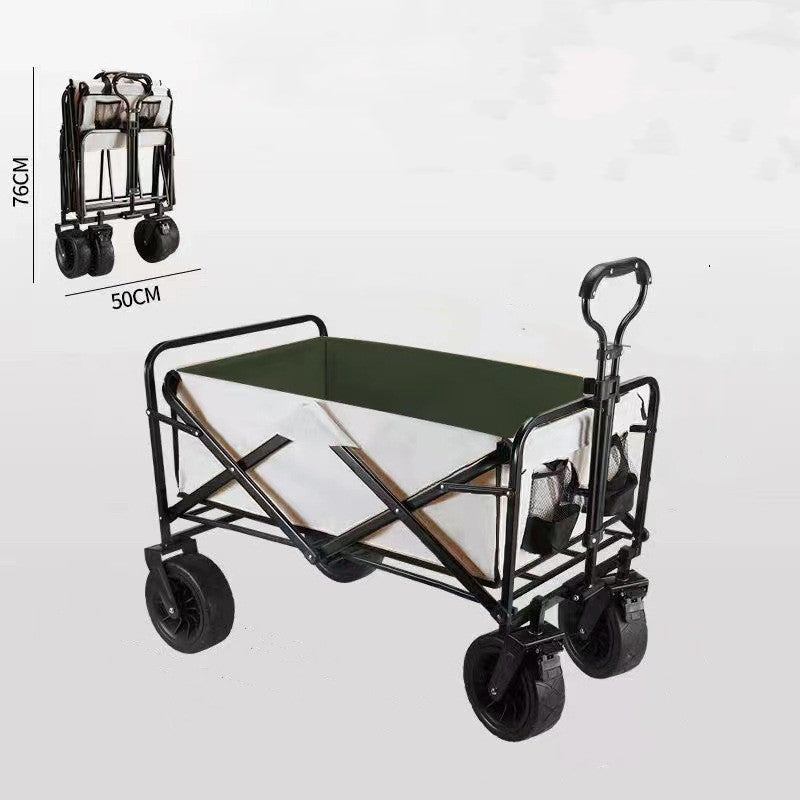 Flag Village Outdoor Picnic Camping Folding Gathering Trolley